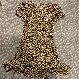 Veronica Beard Leopard Print Casual Dress